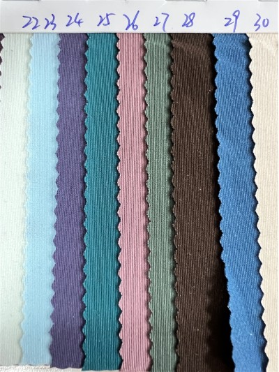 DG-BT  再生超細牛奶絲 成分：88%再生滌綸  12%氨綸  克重：180g/㎡  幅寬：160CM 後面照